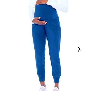 Med Couture Maternity Jogger Scrub Pants - Royal Blue